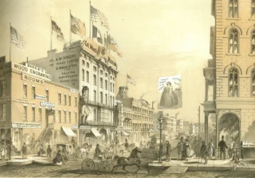 Musée du Col. Woods, de Chicago Illustrated, avec descriptions littéraires par James W. Sheahan, publié par Jevne & Almini, Chicago, 1866-67
