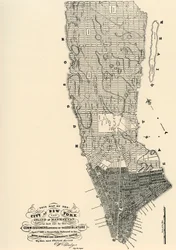 Carte des commissaires de Manhattan