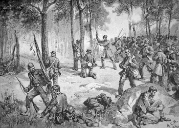 Attaque confédérée à la bataille de Gettysburg