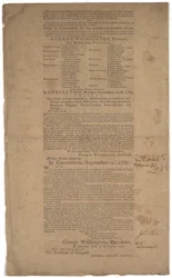 Constitution, première impression, imprimée par Dunlap & Claypoole, 17-19 septembre 1787
