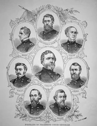 Huit généraux de la guerre civile américaine