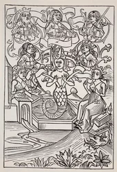 La fée Mélusine, tirée de The World Guide to Gnomes, Fairies, Elves and Other Little People de Thomas Keightley (1789-1872), publié en 1880