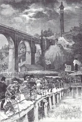 High Bridge sur la rivière Harlem, transportant de l