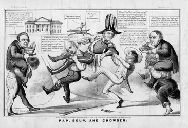 Pap, soupe et chowder, publié par Currier & Ives, New York, 1852