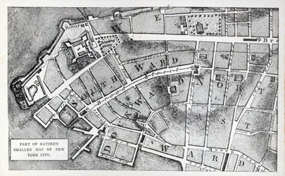 Partie de la plus petite carte de New York City de Bernard Ratzer