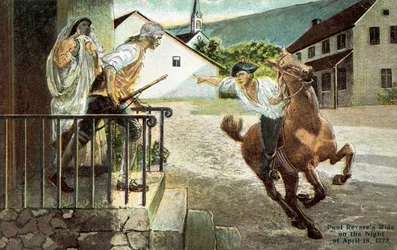 La chevauchée de Paul Revere dans la nuit du 18 avril 1773
