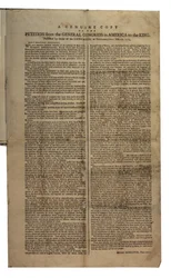 Pétition du Congrès général en Amérique au roi, Congrès continental, 26 octobre 1774