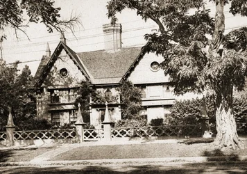 Maison Pickering, Salem, Massachusetts, 1915 (gravure en intaille sépia)