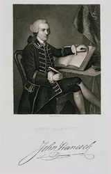 Portrait de John Hancock, gravé par John B. Forrest (1814-70)