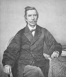 Portrait du contre-amiral Semmes (1809-77), capitaine du raider confédéré Alabama