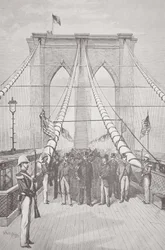 Le président Chester A. Arthur à la cérémonie d