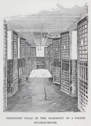 Cellules de prisonniers au sous-sol d