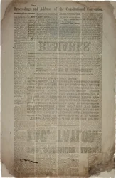 Procédures et adresse de la Convention constitutionnelle, c.19 mars 1861