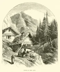 Scène dans les Alpes