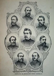 Sept portraits de généraux éminents de l