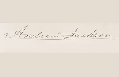 Signature de Andrew Jackson