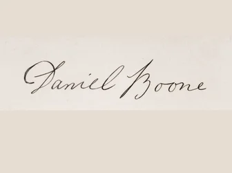 Signature de Daniel Boone