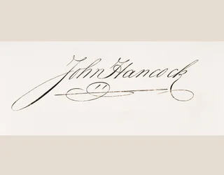 Signature de John Hancock
