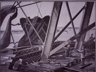 Statue de la Liberté, sa construction représentée par Scientific American