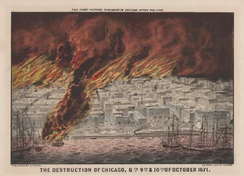 La destruction de Chicago, 8, 9 et 10 octobre 1871, 1871