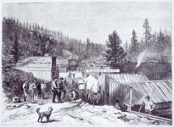 La guerre indienne, Deadwood City, Black Hills du Dakota, d