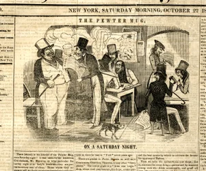 La Chope en étain, illustration du Weekly Rake, 22 octobre