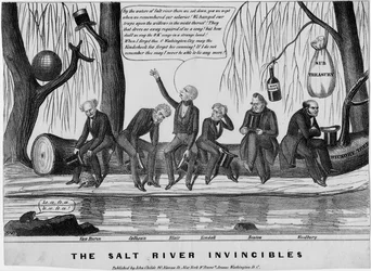 Les invincibles de la rivière Salée, publié par John Childs, New York et Washington, vers 1840