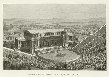 Théâtre de Dionysos à Athènes, restauré