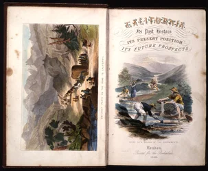 Page de titre de California, its past history, its present position, its future prospects par G.A. Fleming, 1850