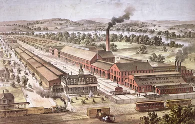 Fabricants de wagons de chemin de fer Wason, Springfield, Massachusetts