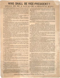 Qui sera vice-président ? George Pendleton contre Andrew Johnson (élection de 1864), 1864