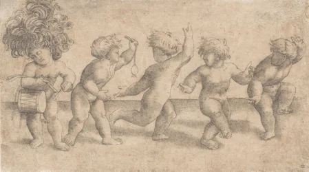 Cinq putti dansants