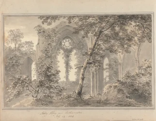 Vues en Angleterre, Écosse et Pays de Galles : Abbaye de Netley près de Southampton, 24 juillet 1804