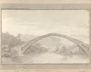 Vues en Angleterre, Écosse et Pays de Galles : Pont Y Pridd, dans la vallée de Taff ou Glamorgan