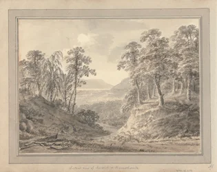 Vues en Angleterre, Écosse et Pays de Galles ; Tour en Écosse : Vue Lointaine de Keswick et Basenth Waite