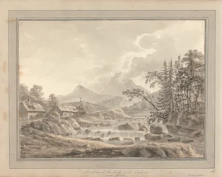 Vues en Angleterre, Écosse et Pays de Galles : Tour en Écosse ; Jonction de la Lochy et de la Dochart près de Killin