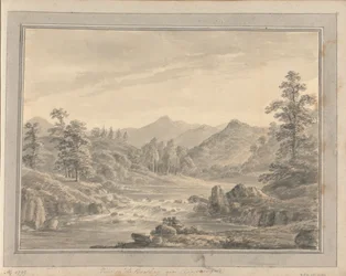 Vues en Angleterre, Écosse et Pays de Galles : Vue sur le Brathay près de Clappensgate