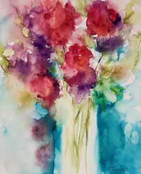 Bouquet aux couleurs vives à l