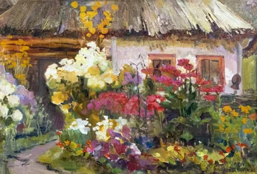 Un jardin de cottage haut en couleur