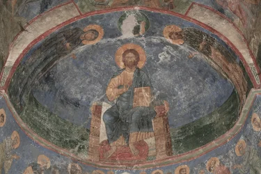 Christ en majesté, Sauveur du monde, XIIe siècle