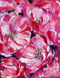 Fleurs roses éclatantes