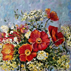 Bouquet de coquelicots éclatants