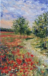 Un champ de coquelicots aux couleurs éclatantes