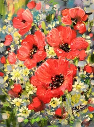 Des coquelicots d
