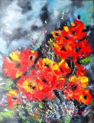 Des coquelicots d