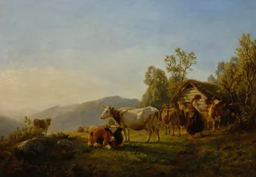 Laitières avec vaches