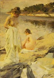 Les baigneuses, 1889