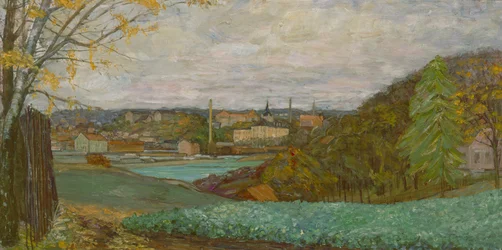 Frognerkilen de Bygdøy (huile sur toile)