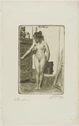 Devant le poêle