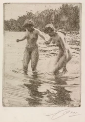 Deux baigneurs